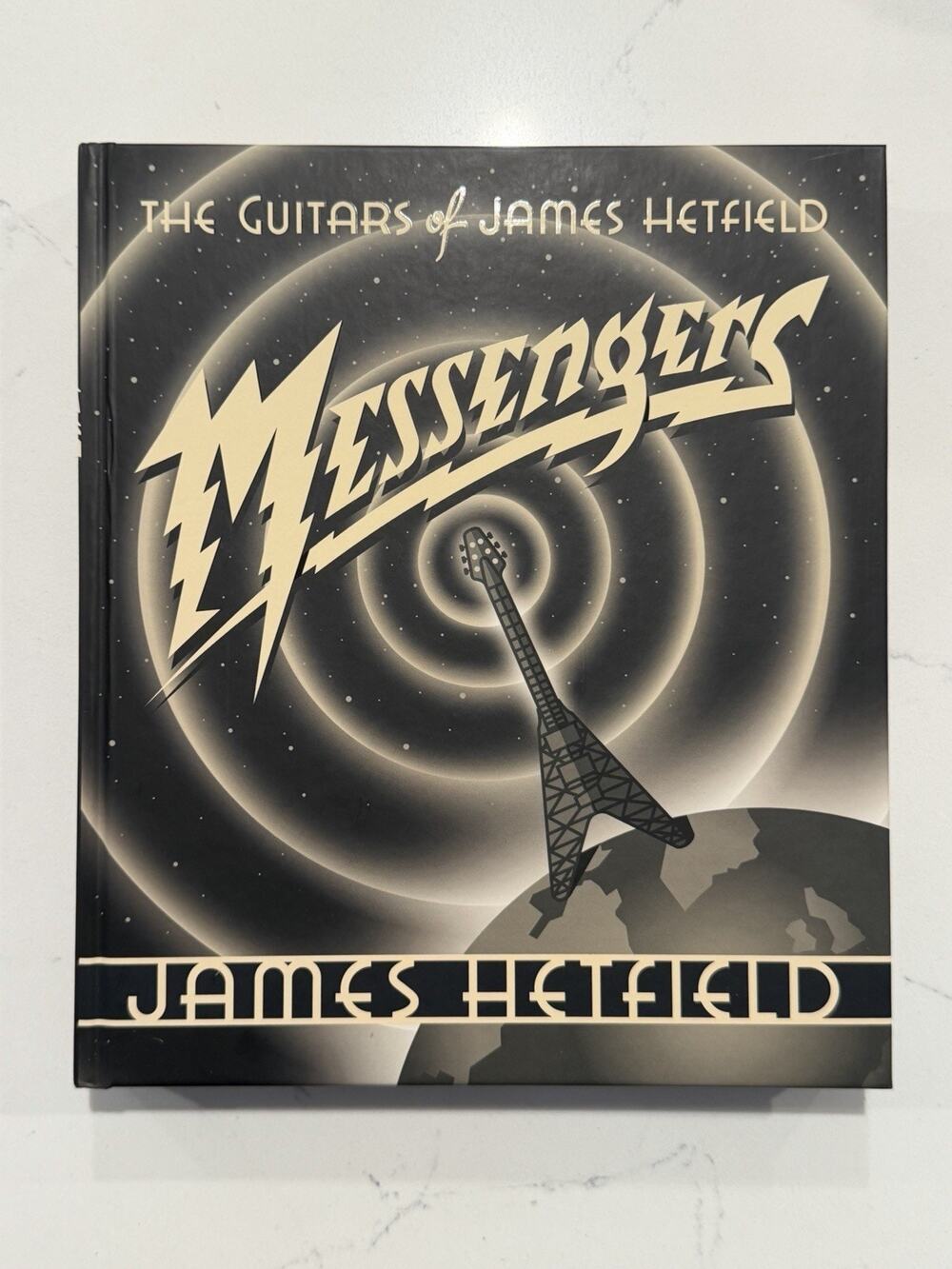 SIGNED James Hetfield Metallica Book Messengers the Guitars W/ COA AUTOGRAPH #2